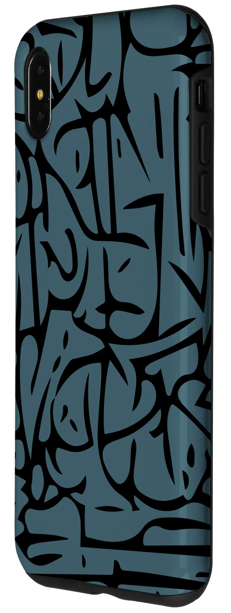 iPhone XS Max Case - Pacific Blue Abstract Line Art Design | Durable Protective Cover for Everyday Use, Travel & Work