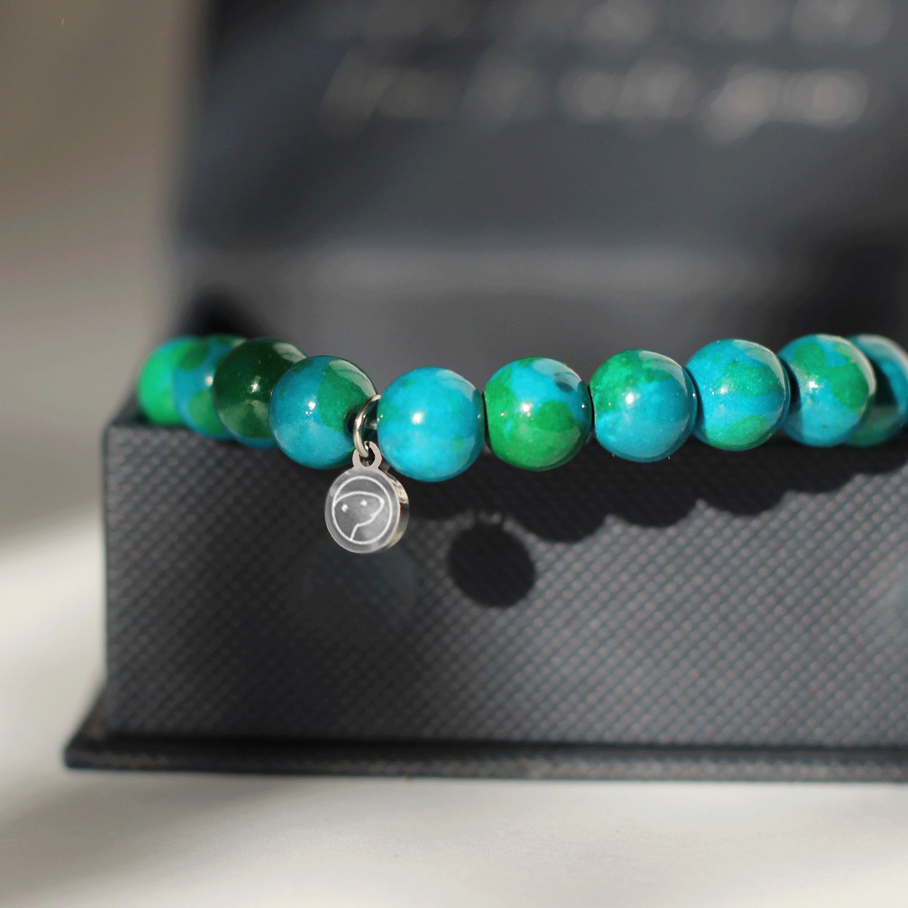 Natural Chrysocolla Stone Beaded Bracelet for Women - Healing Crystal Jewelry for Stress Relief & Positive Energy | Perfect for Meditation, Yoga & Spiritual Gifts