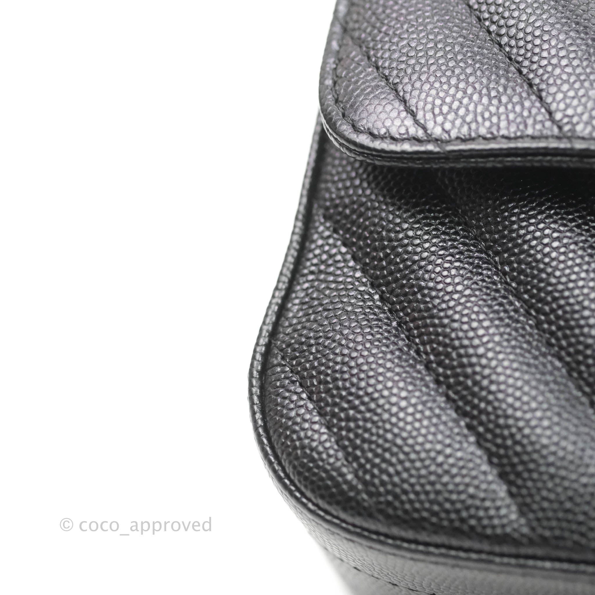 Chanel Chevron Mini Rectangular Flap Bag in Iridescent Black Caviar Leather with Ruthenium Hardware - Perfect for Evening Events, Parties & Luxury Fashion Accessories