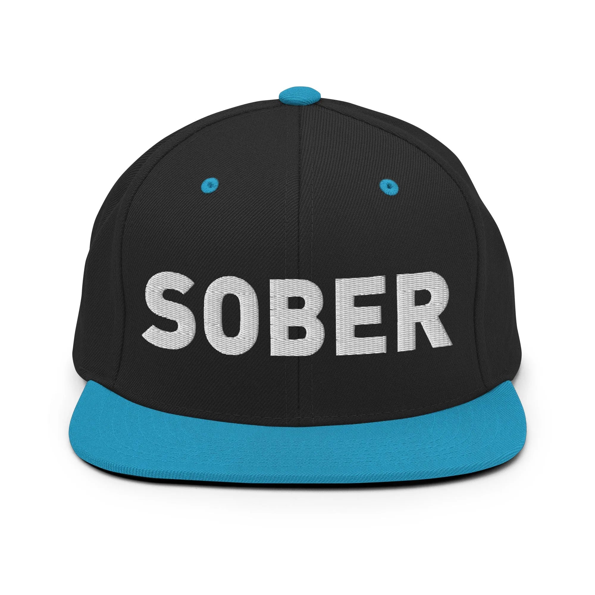 SOBER Embroidered Snapback Hat - Adjustable Dad Hat for Men & Women - Stylish Baseball Cap for Casual Wear, Sports & Outdoor Activities