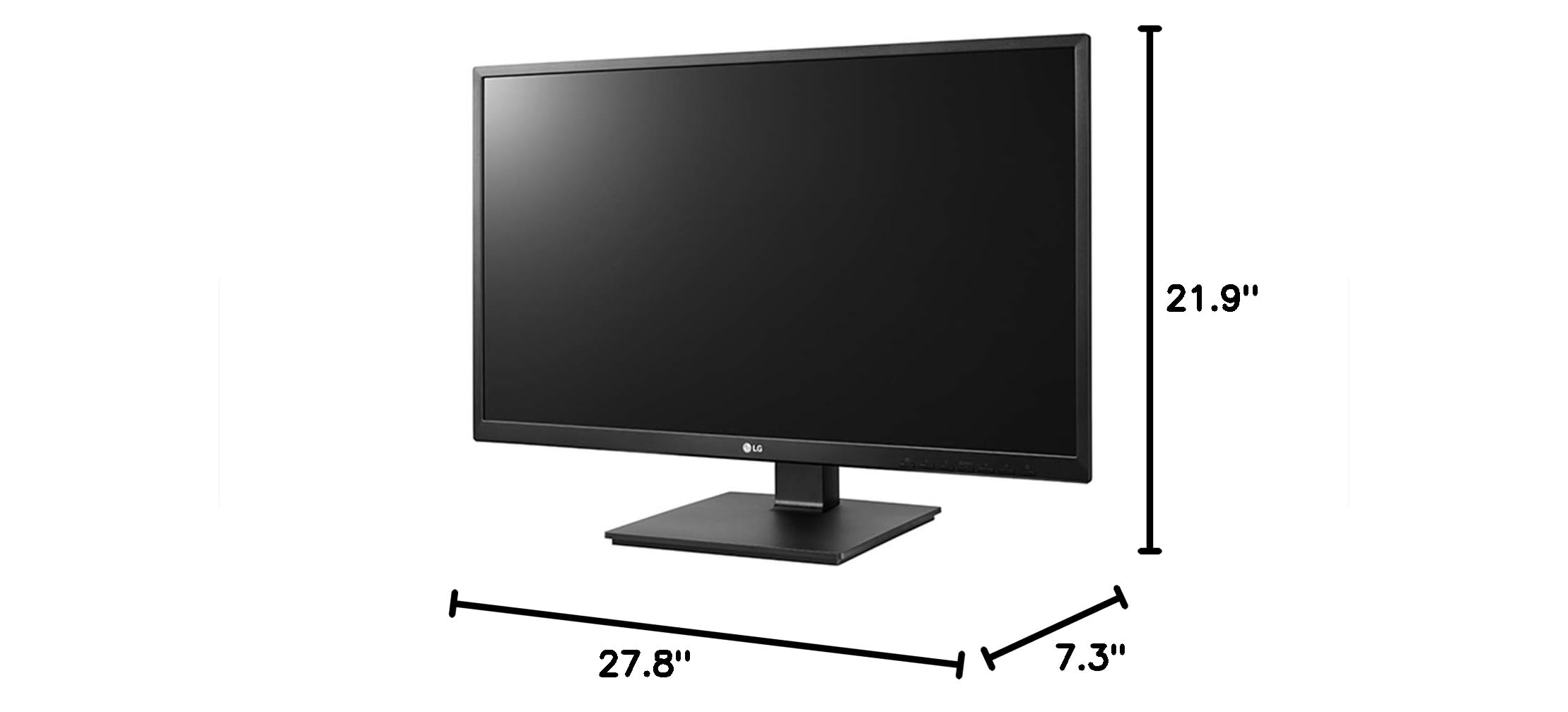 LG 27BK550Y-I 27 Inch IPS Full HD Monitor with Adjustable Stand, Built-in Speakers & VESA Wall Mount - Black | Ideal for Home Office, Gaming & Multimedia Entertainment