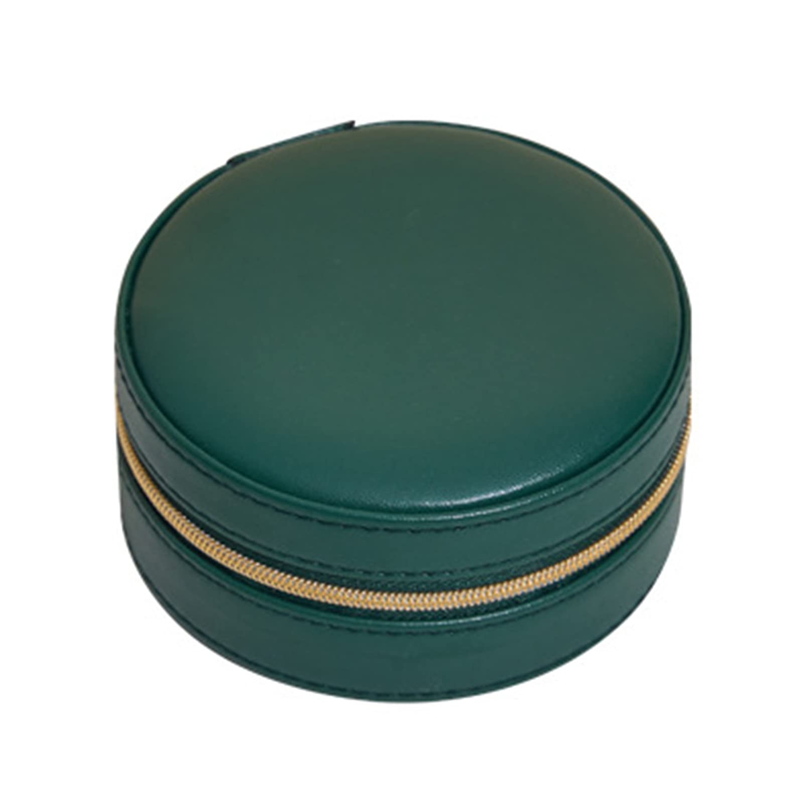 NUZYZ Waterproof Portable Jewelry Organizer Box for Women - Lightweight Round Travel Jewelry Storage Holder, Eco-Friendly Jewelry Case - Perfect for Travel, Home, Office & Gift Giving