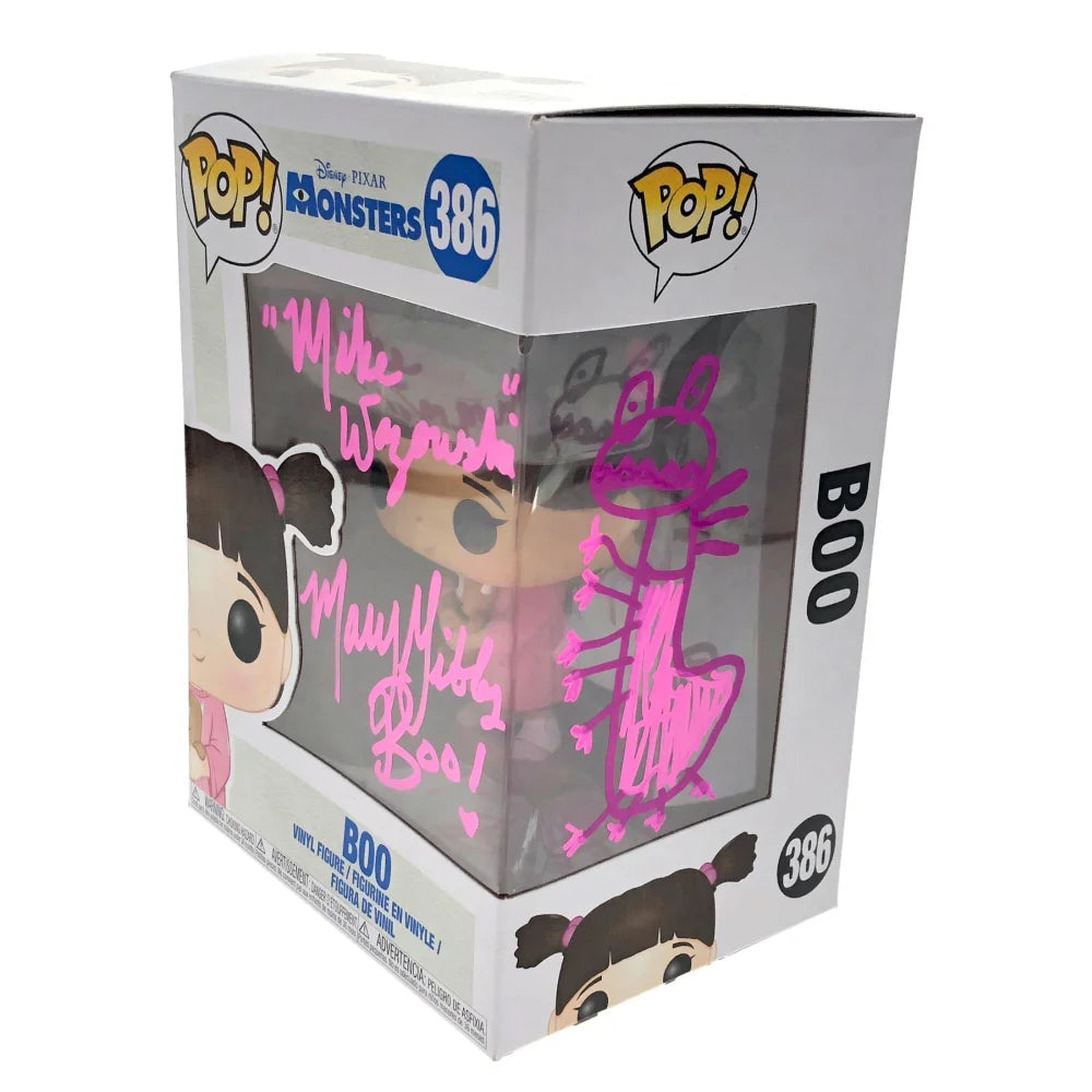 Mary Gibbs Signed Randall Sketch Boo Monsters Inc. Funko Pop with JSA COA Autograph - Rare Collectible for Disney Pixar Fans, Perfect for Display & Gifting