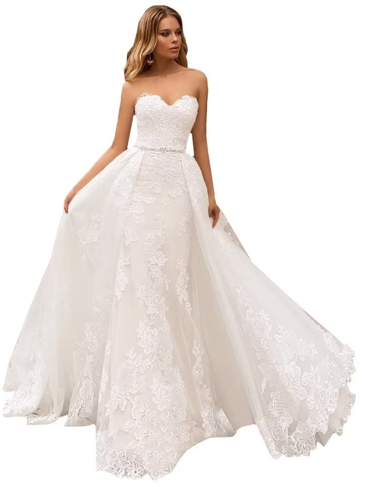 Elegant Mermaid Wedding Dress Satin Sweep Train V-Neck Backless Beach Bridal Gown for Destination Weddings & Romantic Beach Ceremonies