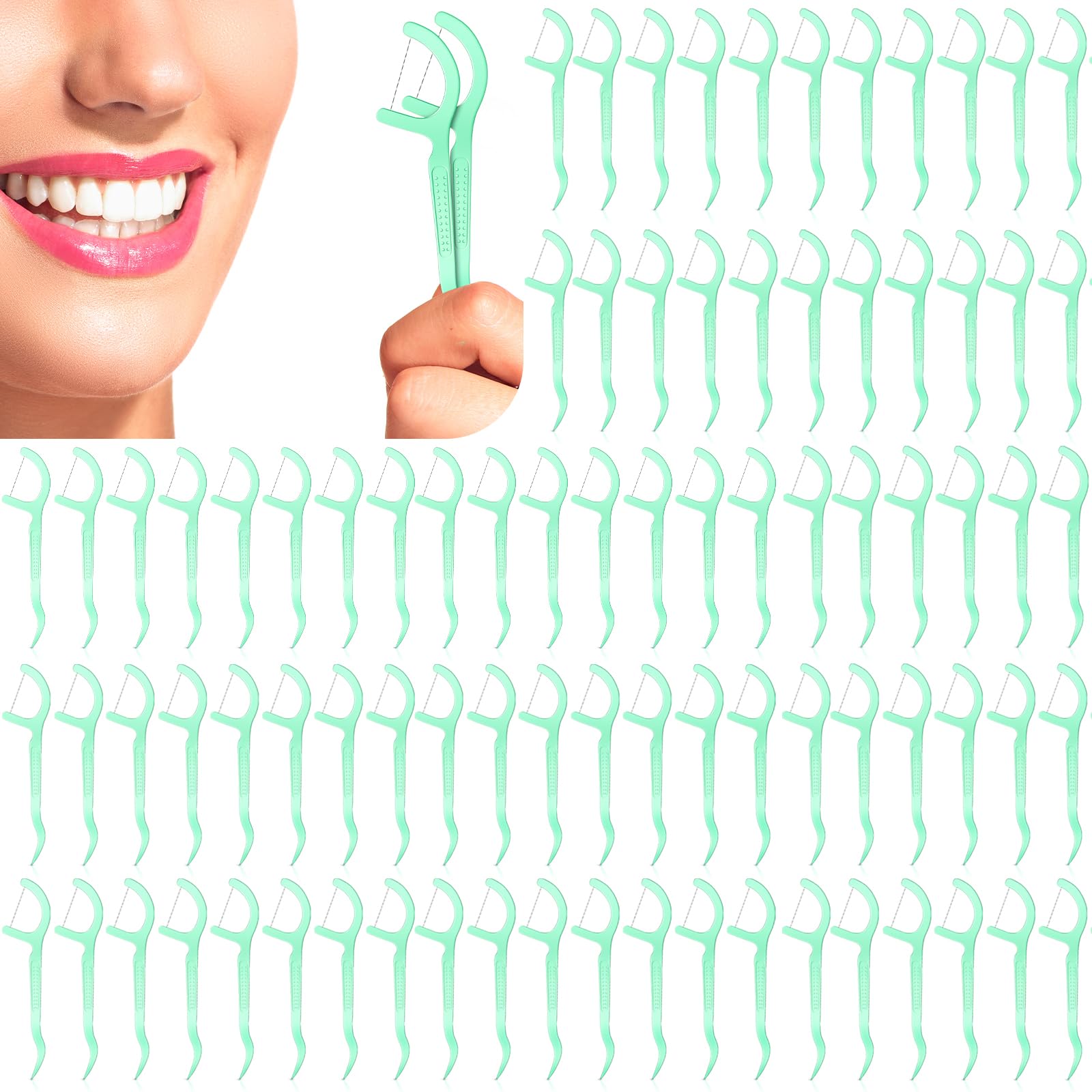 Maxdot 1000-Count Mint Dental Floss Picks - Strong & Durable Flossing System for Adults & Family - Perfect for Travel, Tight Teeth Spaces & Daily Oral Care - Bulk Pack for Fresh Breath & Healthy Gums