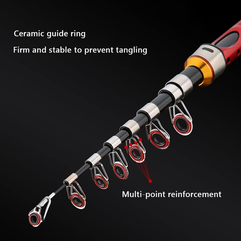 **Telescopic Fishing Rod and Reel Combo - Carbon Fiber Portable Fishing Pole with EVA Handle for Saltwater & Freshwater Fishing - Lightweight & Easy to Carry - Perfect for Travel, Camping, and Outdoor Adventures**