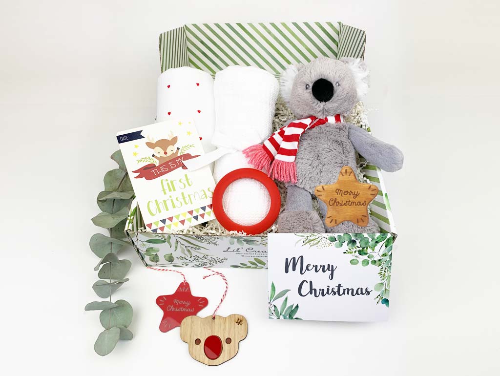 Personalized Baby's First Christmas Gift - Custom Koala Plush Toy for Newborns & Infants | Perfect Holiday Keepsake, Baby Shower Present & Nursery Decor