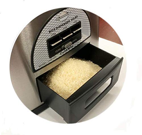 CRB-55S 50lb Stainless Steel Rice Storage Container - Bulk Food Dispenser for Kitchen & Pantry Organization | Perfect for Restaurants, Cafeterias & Home Use