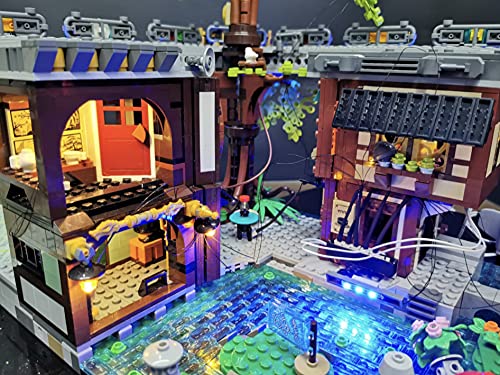 LED Lighting Kit for Lego NINJAGO City Gardens 71741 - Compatible with Official Lego Sets (Lego Not Included) | Enhance Your Ninjago Display with Realistic Lighting Effects for Home Decoration & Collection Showcase