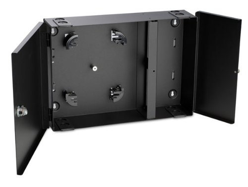 Hellermann Tyton FEWM24 Fiber Enclosure - 4 Adapter Panels for 24/36 Fibers | Wall Mount for Network Setup