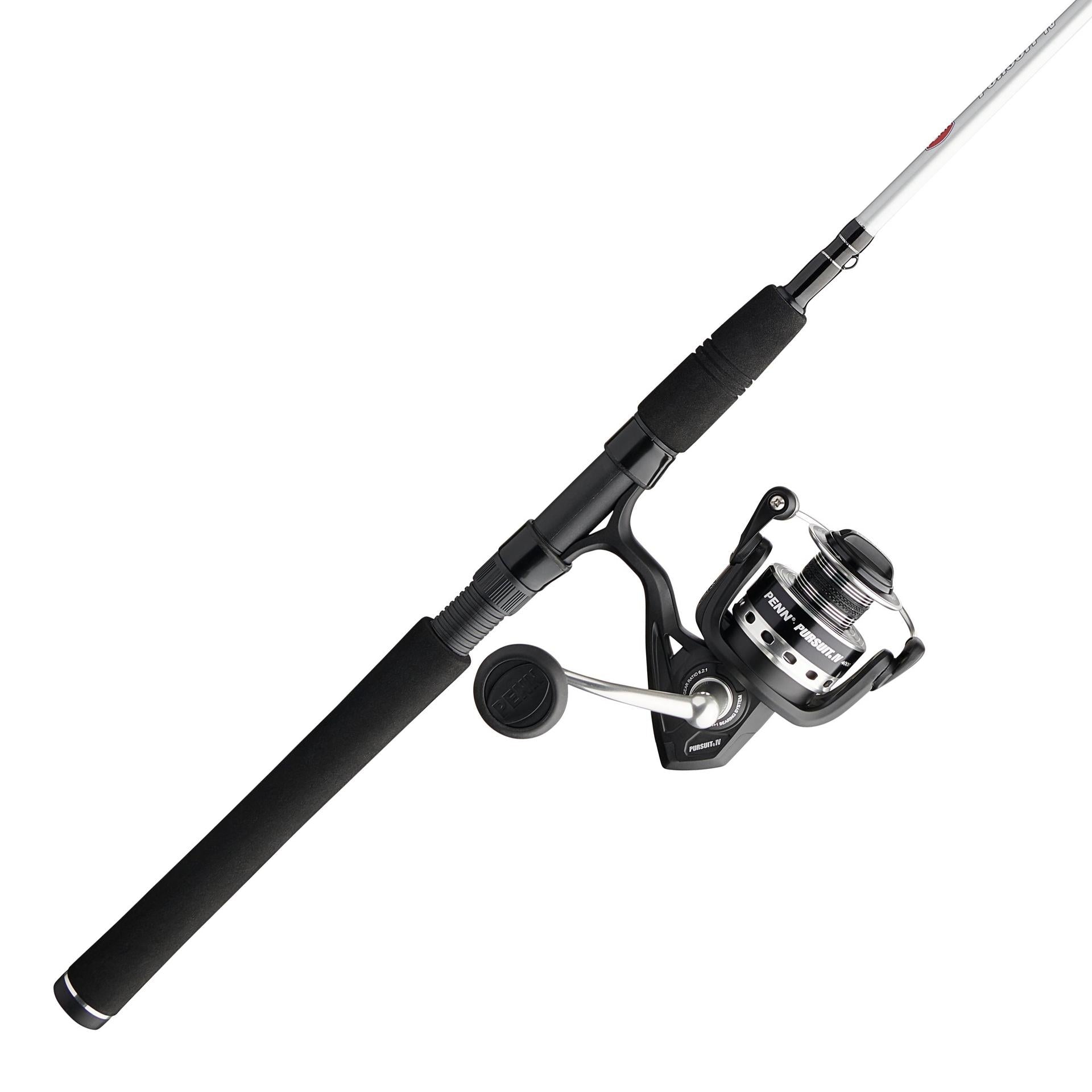 Pursuit® IV Spinning Travel Rod and Reel Combo - Lightweight Fishing Gear for Travel, Backpacking & Saltwater Fishing | Perfect for Camping, Beach & Boat Adventures