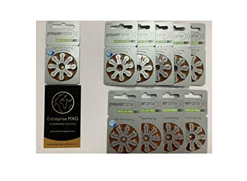 PowerOne 312 Hearing Aid Batteries - 10 Packs (8 Cells Each) | Long-Lasting Zinc-Air Power for Hearing Devices | Perfect for Travel, Daily Use & Emergency Backup