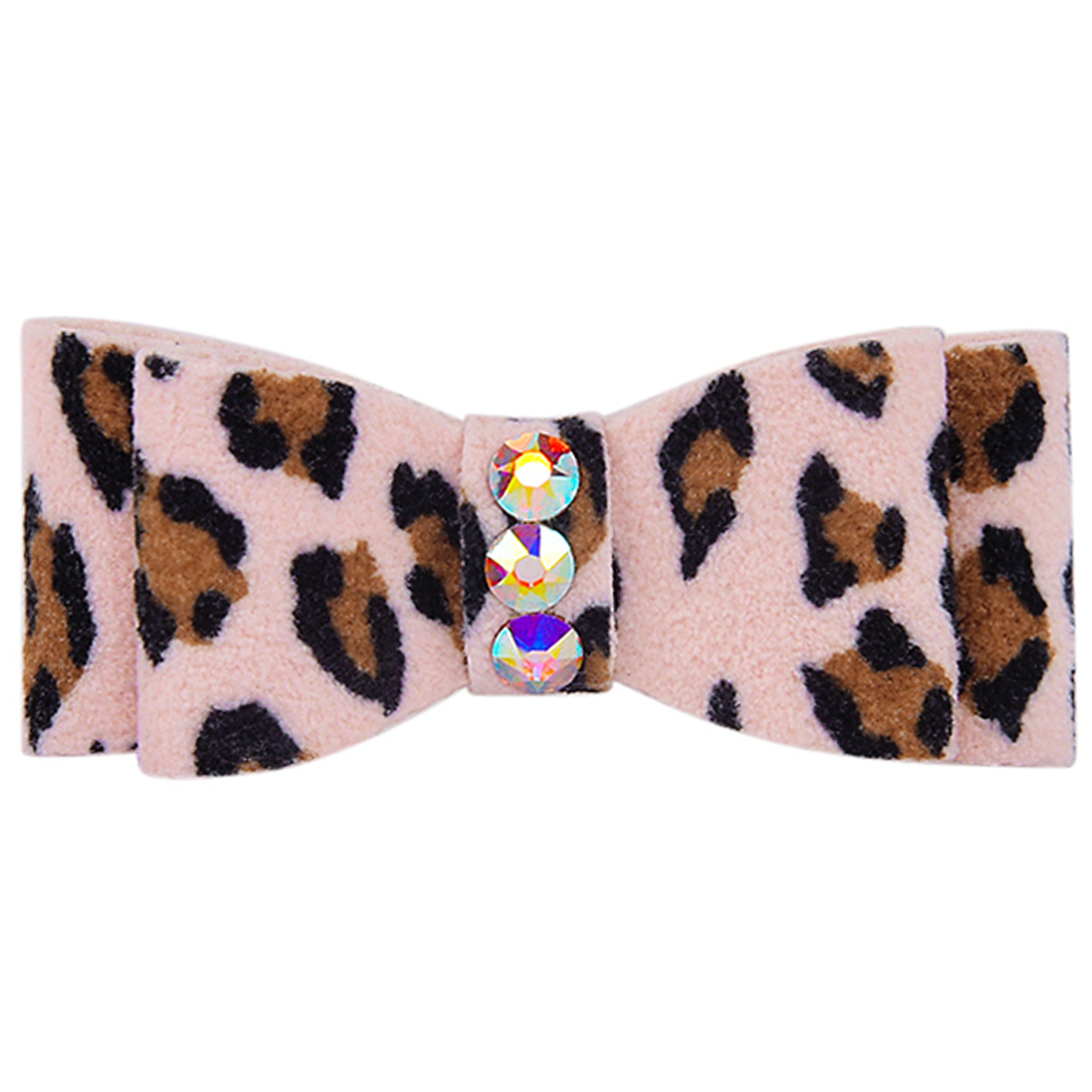 Cheetah Print Hair Bow Clip - Fashion Hair Accessories for Women & Girls - Perfect for Parties, Weddings & Everyday Style