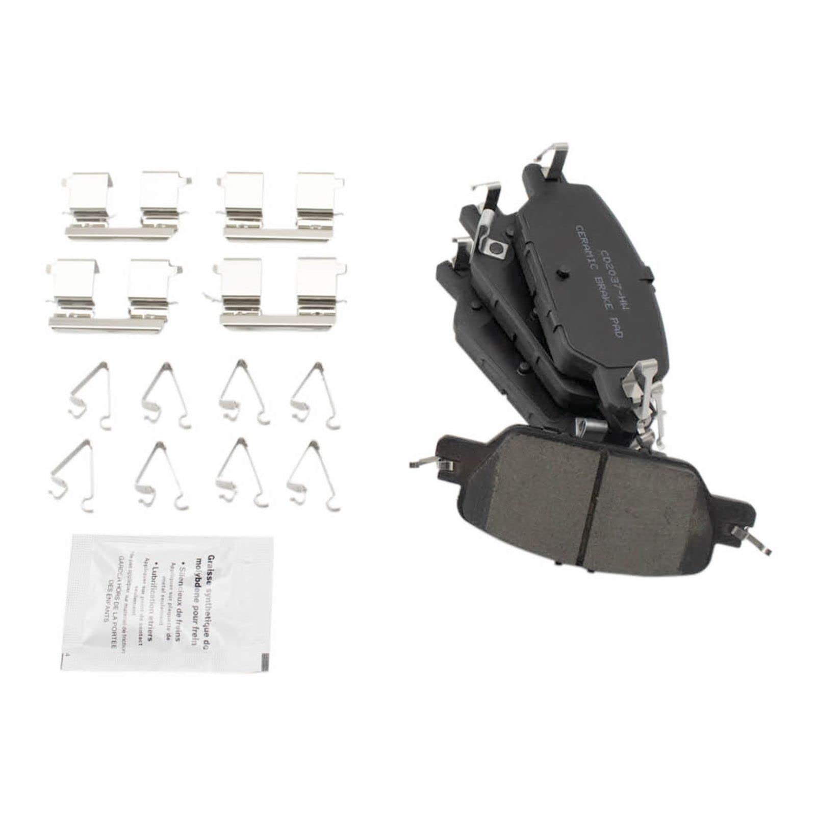 High-Performance Front & Rear Ceramic Brake Pads & Rotors Kit for 2017-2020 Honda CR-V - Includes Brake Chemical Kit for Smooth, Quiet Braking - Perfect for City Driving & Highway Commutes