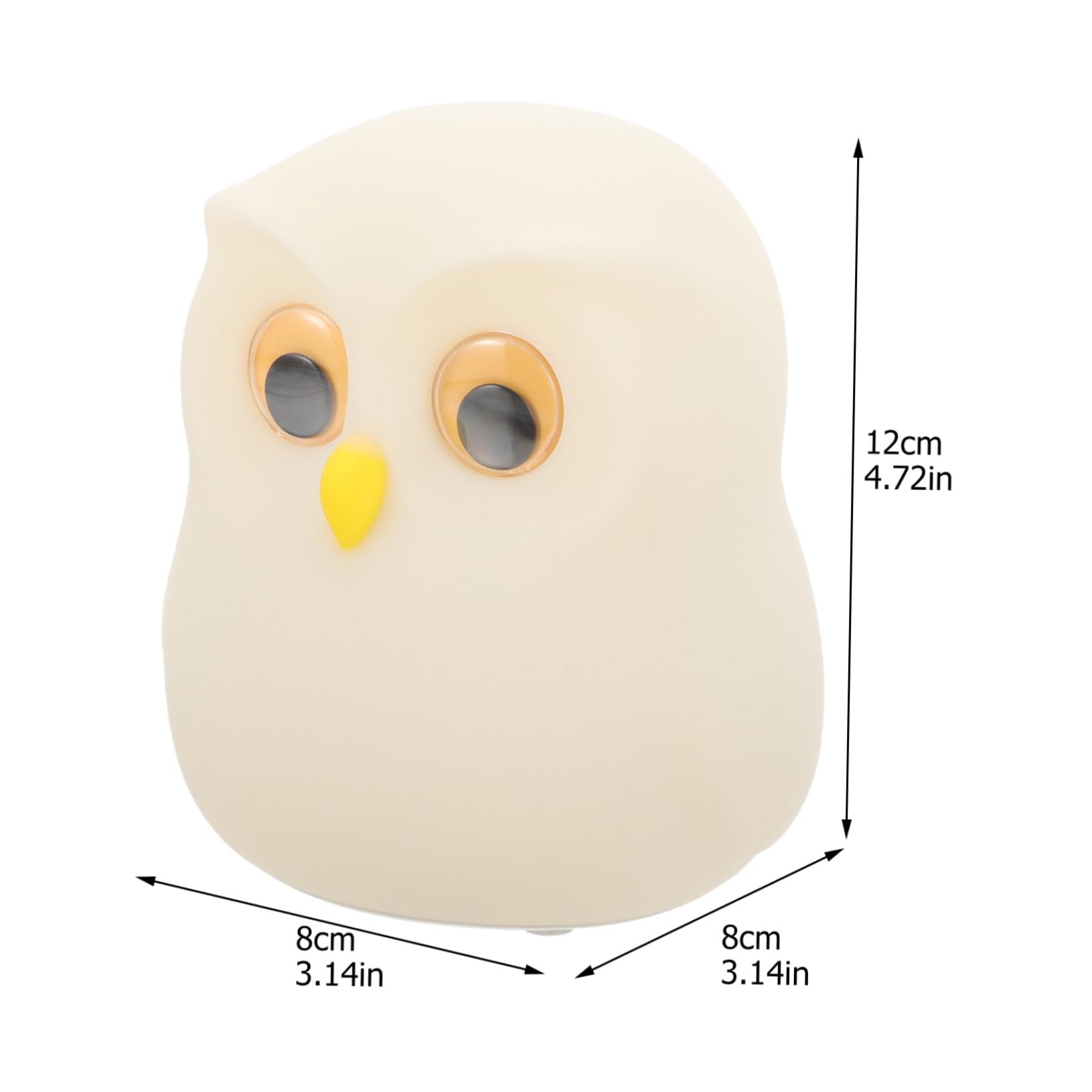 Artibetter Creative Owl Pattern Silicone Night Light - Dimmable Bedside Lamp, Desk Light for Kids Room, Nursery, Bedroom - Perfect for Nighttime Reading & Soothing Baby Sleep