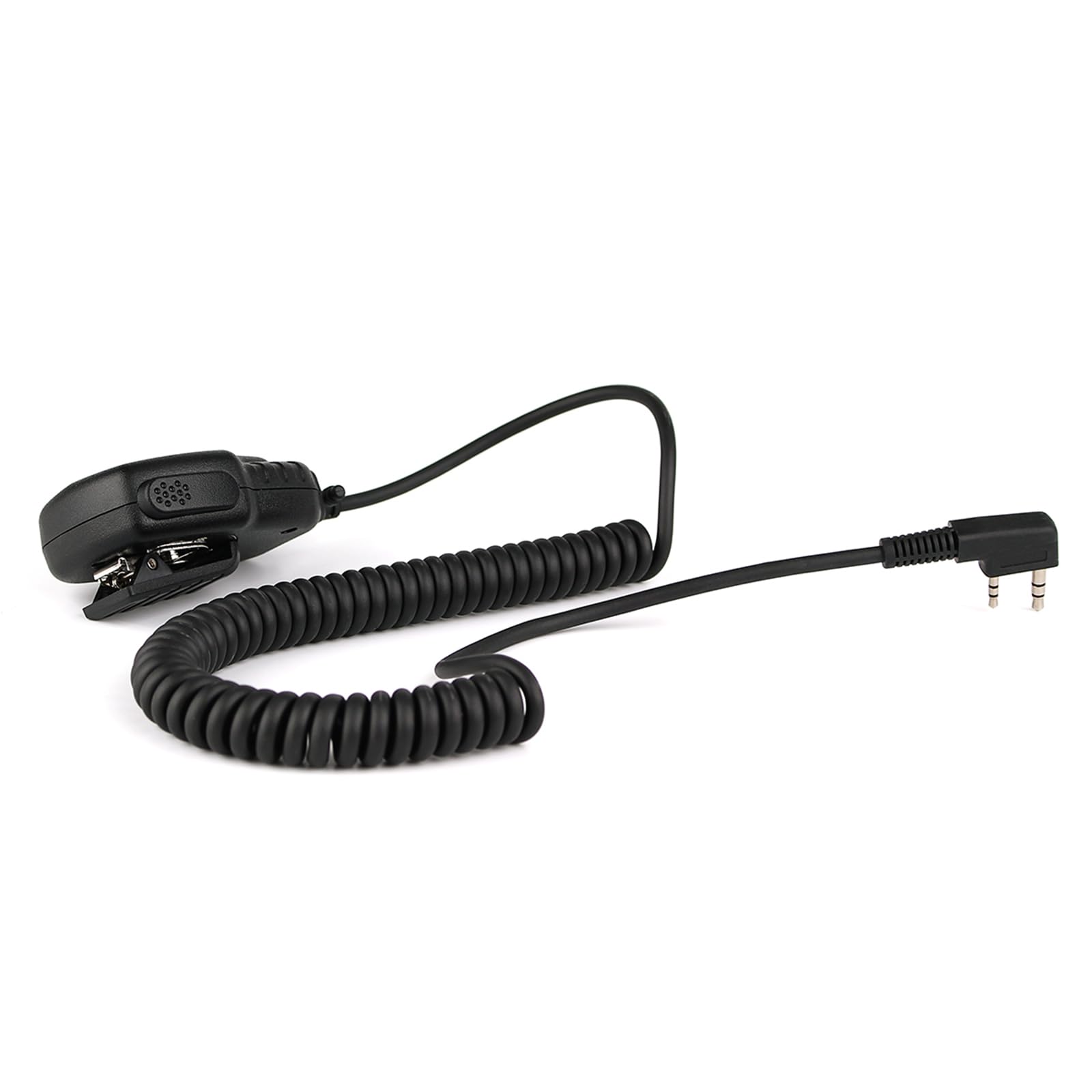 Retevis RS111 2-Pin Speaker Microphone for Walkie Talkies - Compatible with Retevis RT24, RT27, RT22, RT3S, RT5, RT5R, RT28, Baofeng UV-5R, BF-888S, Kenwood, Wouxun, TYT Radios (1 Pack) - Ideal for Outdoor Adventures, Construction Sites & Emergency Communication