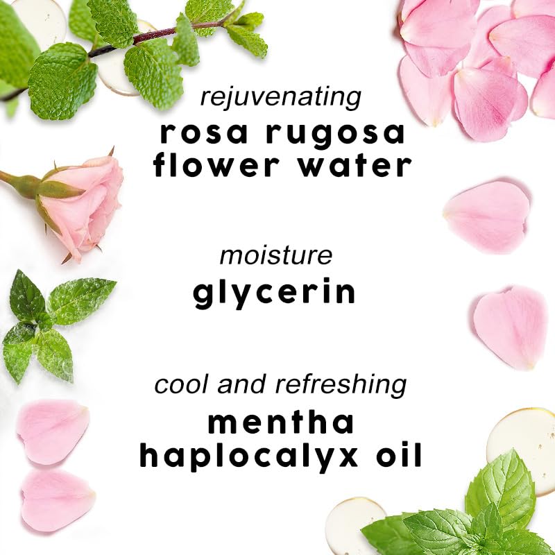Rose & Mint Facial Moisturizing Spray Toner - Hydrating & Refreshing for Dry Skin - Perfect for Travel, Gym & Daily Skincare Routine