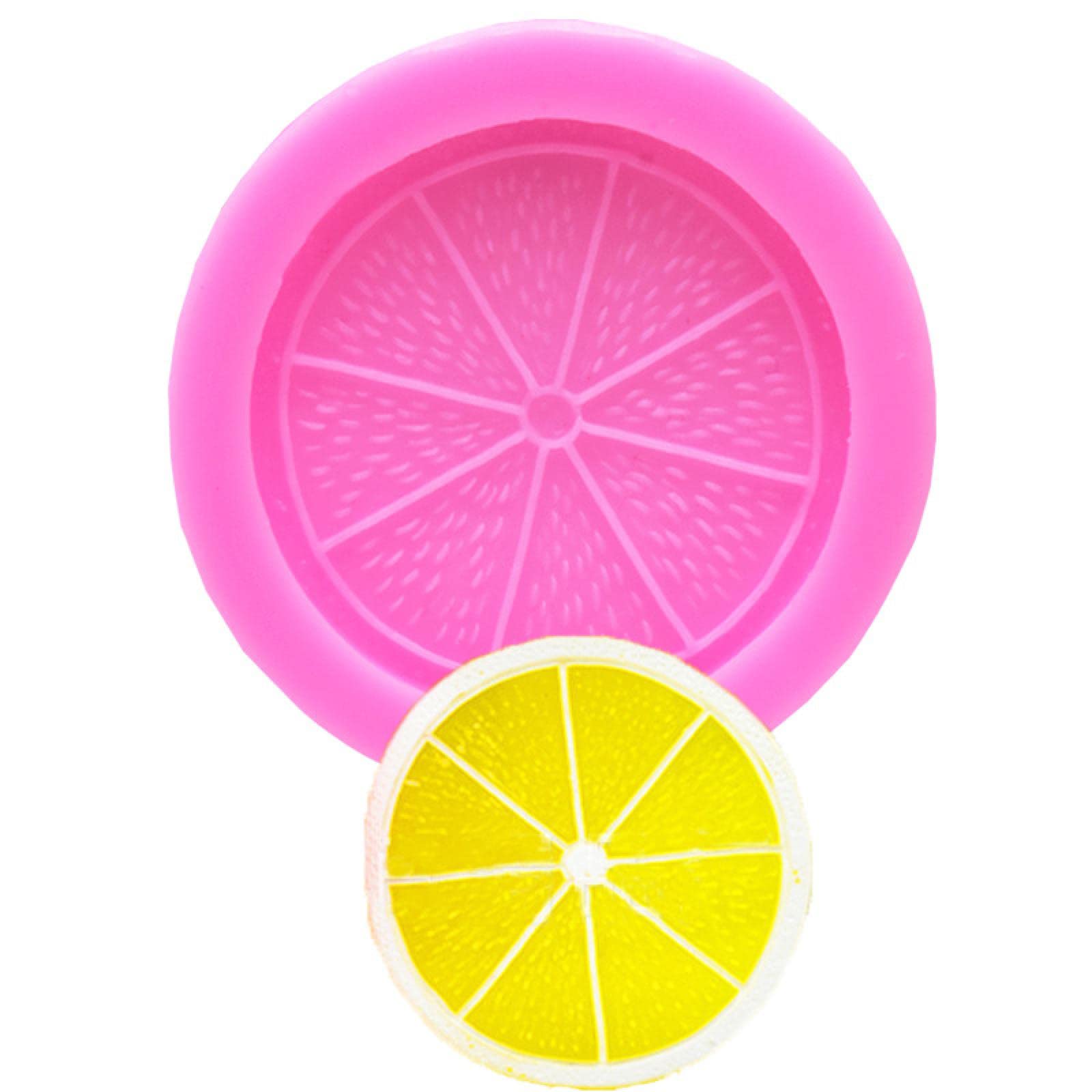 Premium Silicone Lemon Slice Chocolate & Fondant Molds - 6 Cavity Baking Tools for DIY Cake Decorating, Candy Making, Dessert Garnishes - Perfect for Home Bakers & Professional Chefs (Kitchen, Party, Gift)