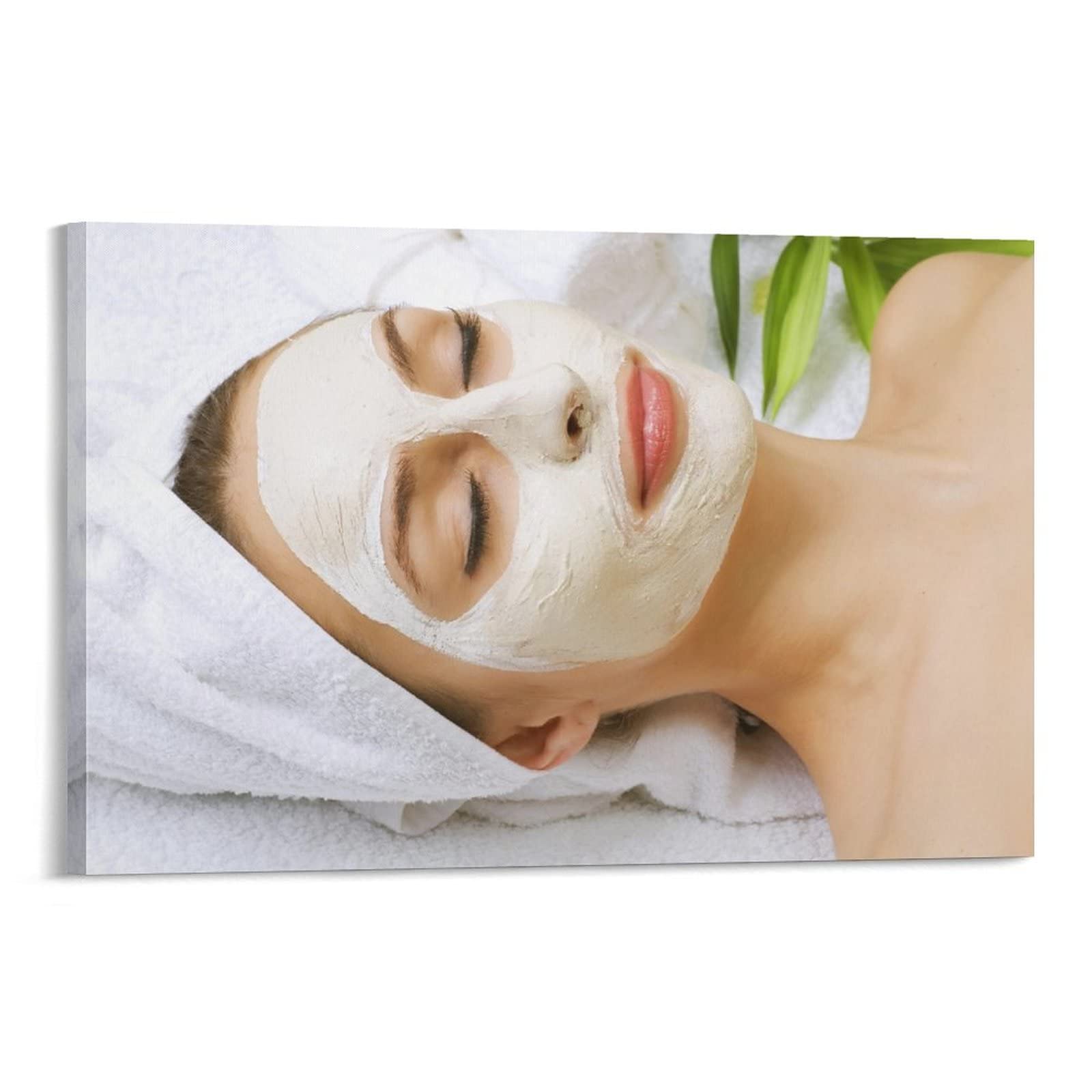 Professional Salon & Spa Facial Care Canvas Wall Art - 20x30 Inch (50x75cm) Beauty & Health Decor Poster for Living Room, Bedroom, Clinic & Waiting Areas - Perfect for Relaxation Spaces & Wellness Centers