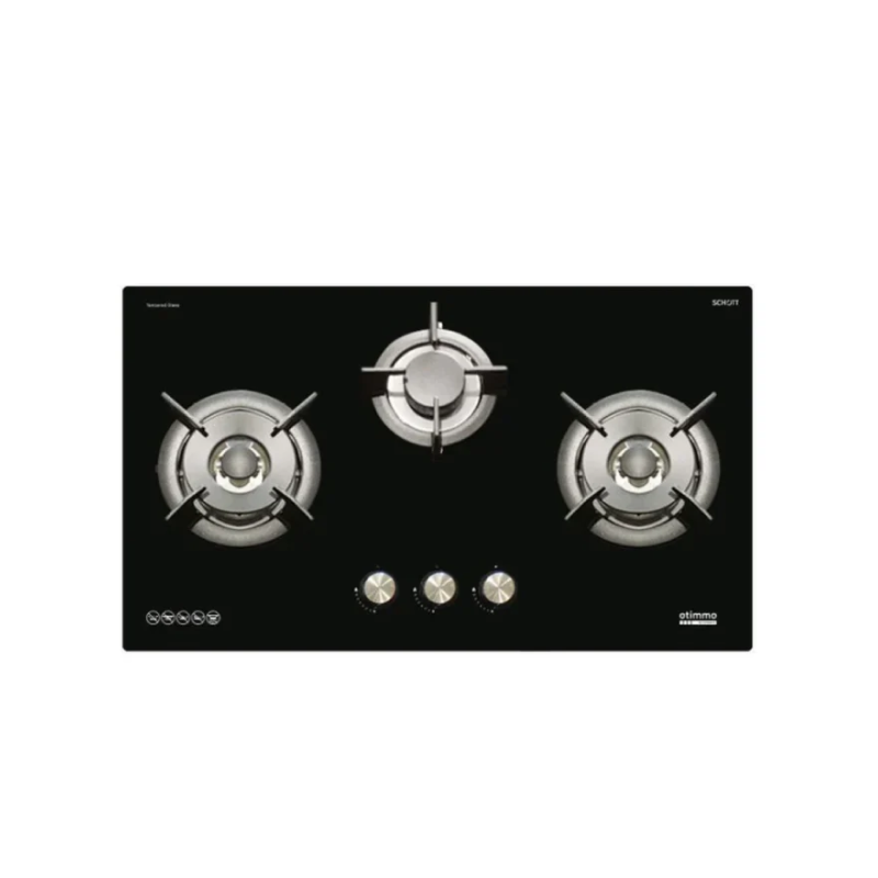 Europace ECH9128A 90cm Premium T Chimney Range Hood with EBH6381S 3-Burner 80cm Slim Gas Cooktop (Schott Glass) - Perfect for Modern Kitchens & Home Renovations