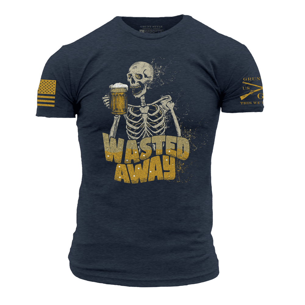 Wasted Away T-Shirt - Midnight Navy | Comfortable & Stylish Cotton Tee for Men & Women | Perfect for Casual Wear, Outings & Everyday Fashion