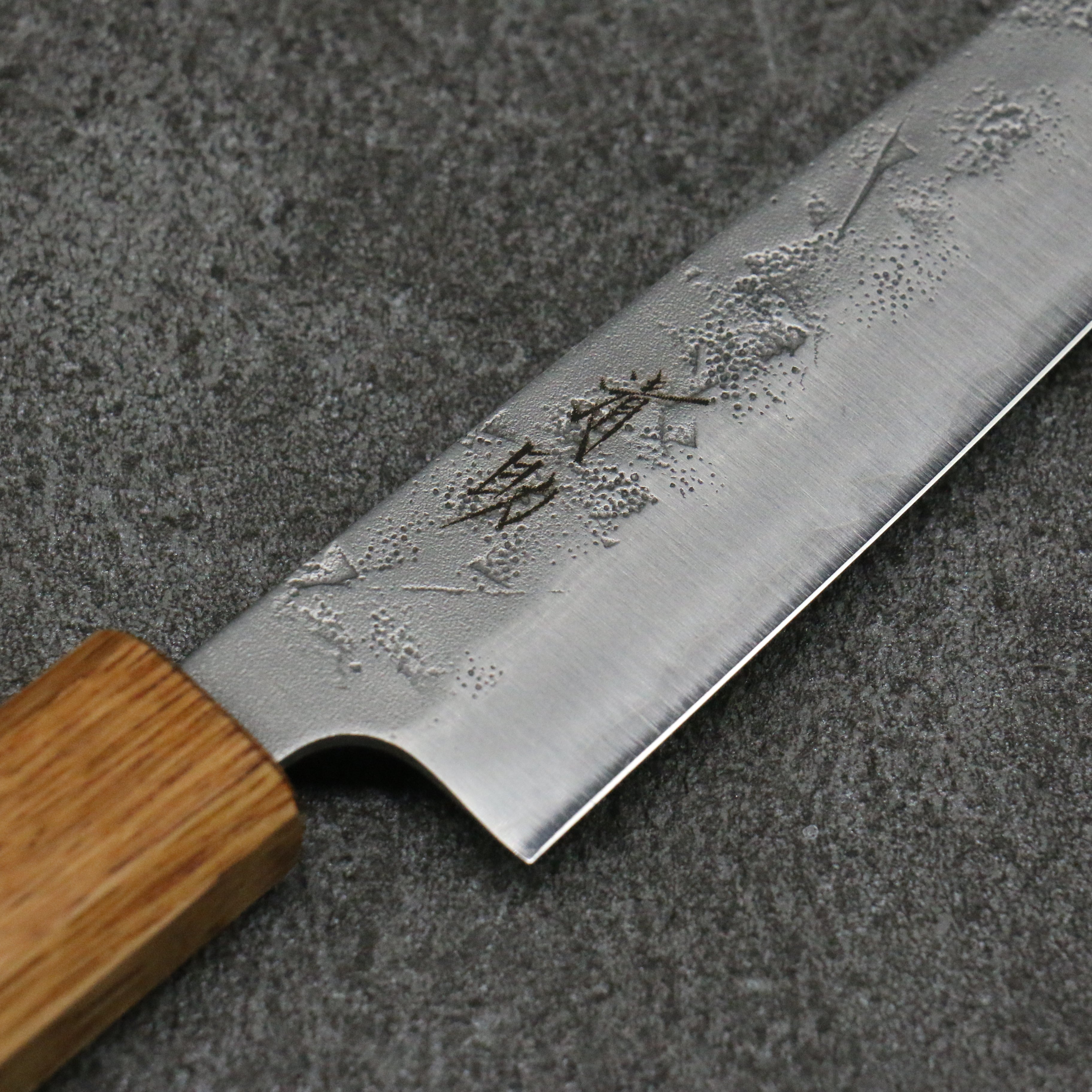 Seisuke SLD Washiji Petty Utility Knife 135mm - Japanese High Carbon Steel Blade with Burnt Oak Handle - Perfect for Slicing, Chopping & Precision Kitchen Tasks