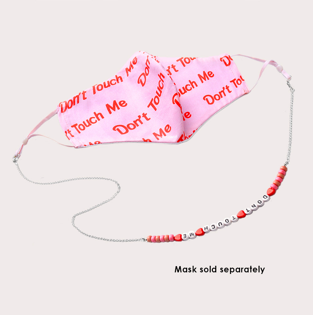 3mm Silver Mask Chain Necklace - Stylish Beaded Jewelry for Women | Perfect for Everyday Wear, Parties & Gifts
