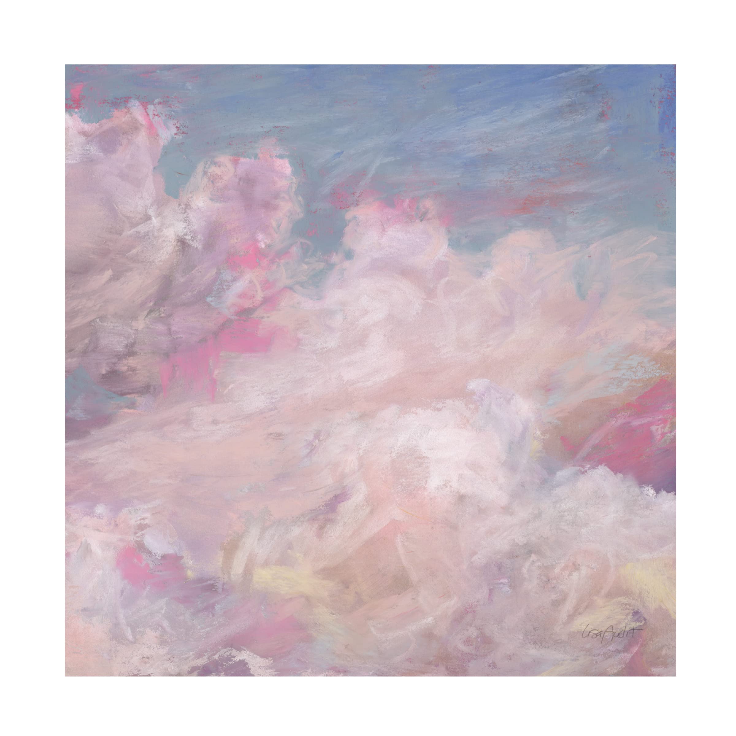 Lisa Audit 'Daydream Pink 02' Floral Canvas Wall Art Print - Modern Home Decor for Living Room, Bedroom & Office