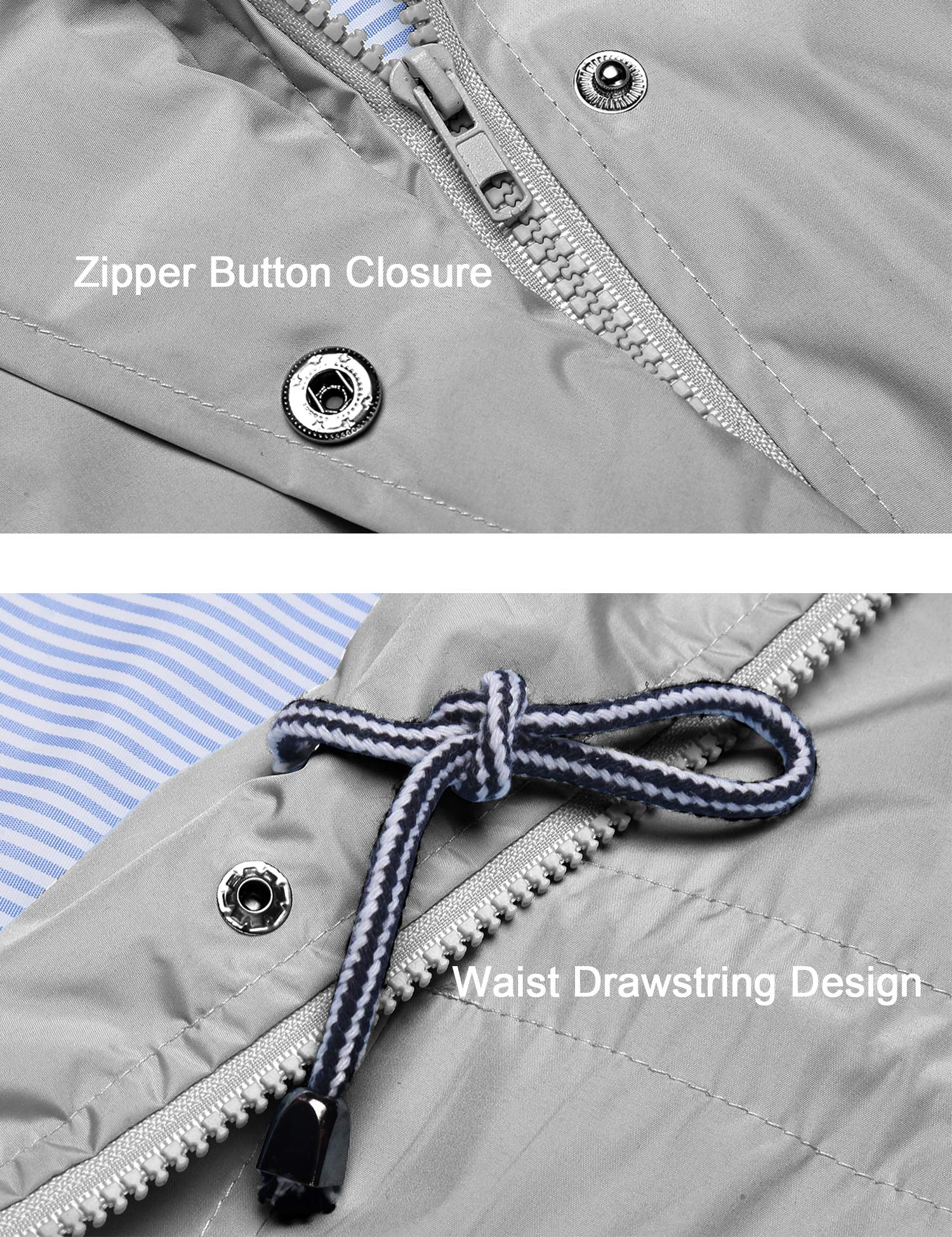 Waterproof Lightweight Women's Raincoat with Hood - Windbreaker Trench Coat for Outdoor Activities (Sizes S-XXL) | Perfect for Hiking, Commuting & Rainy Day Protection
