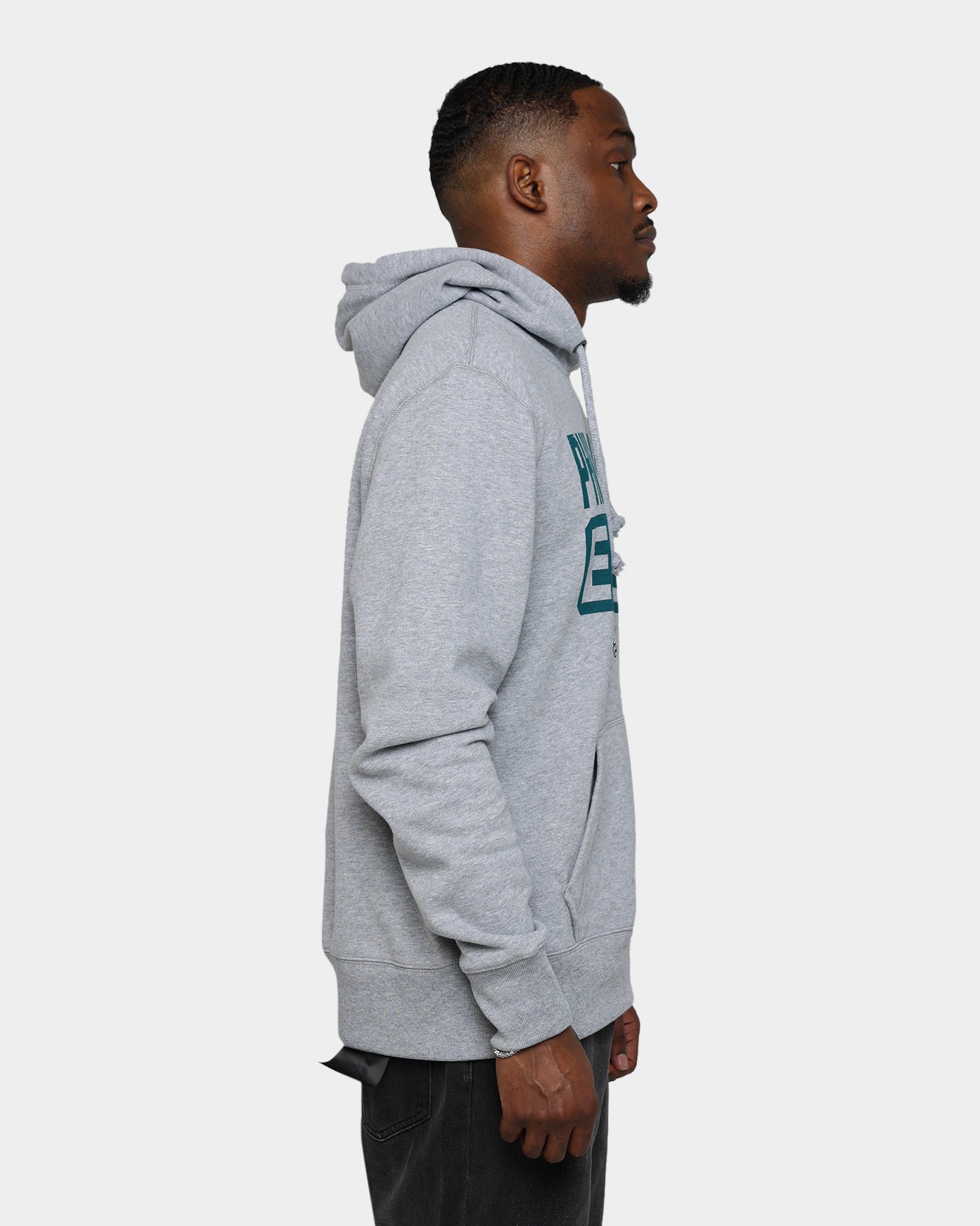 47 Brand Philadelphia Eagles Box Out Headline Hoodie - Slate Grey NFL Fan Apparel for Men & Women - Cozy Fleece Pullover for Game Day & Casual Wear