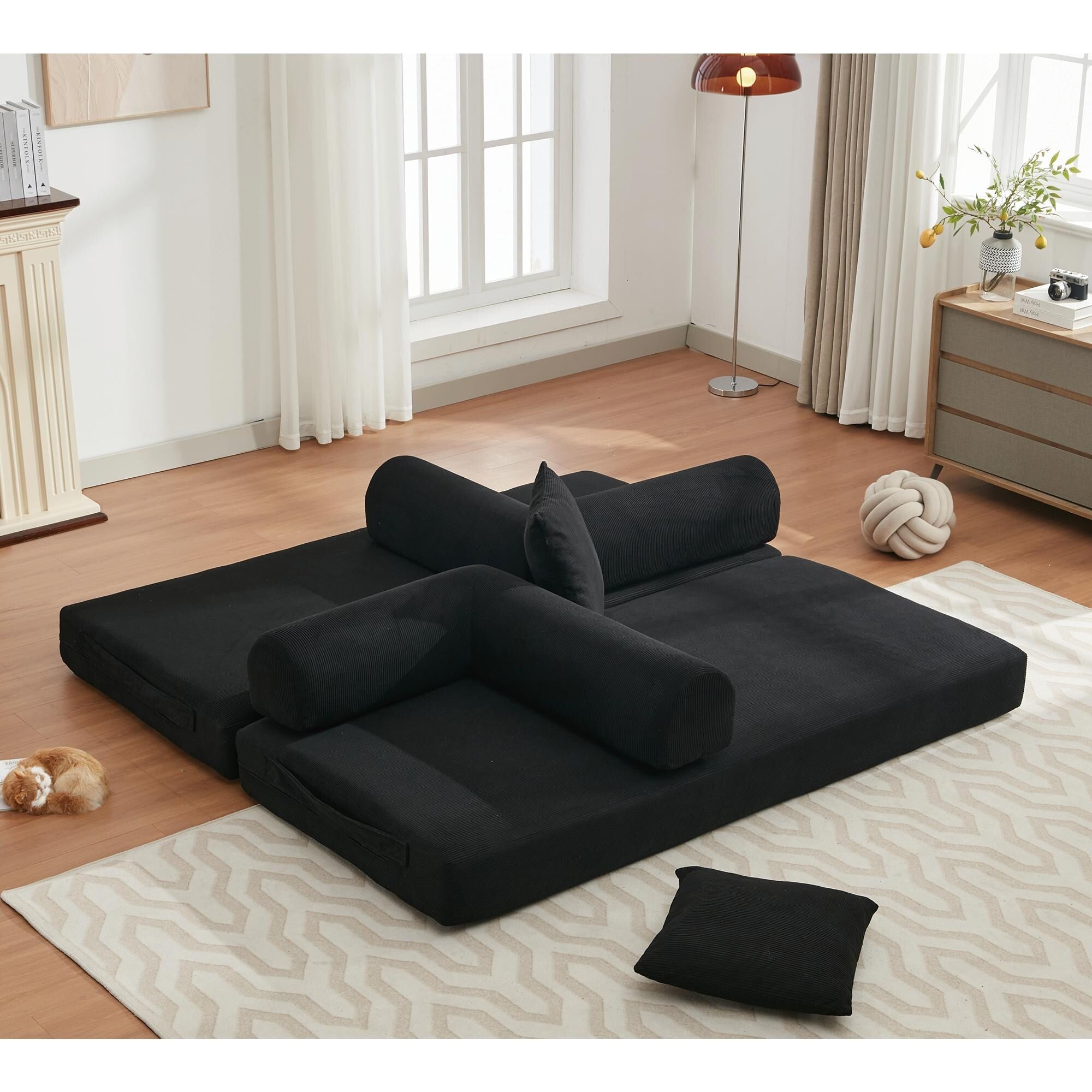 4 in 1 Convertible Sleeper Sofa Bed - 78.5