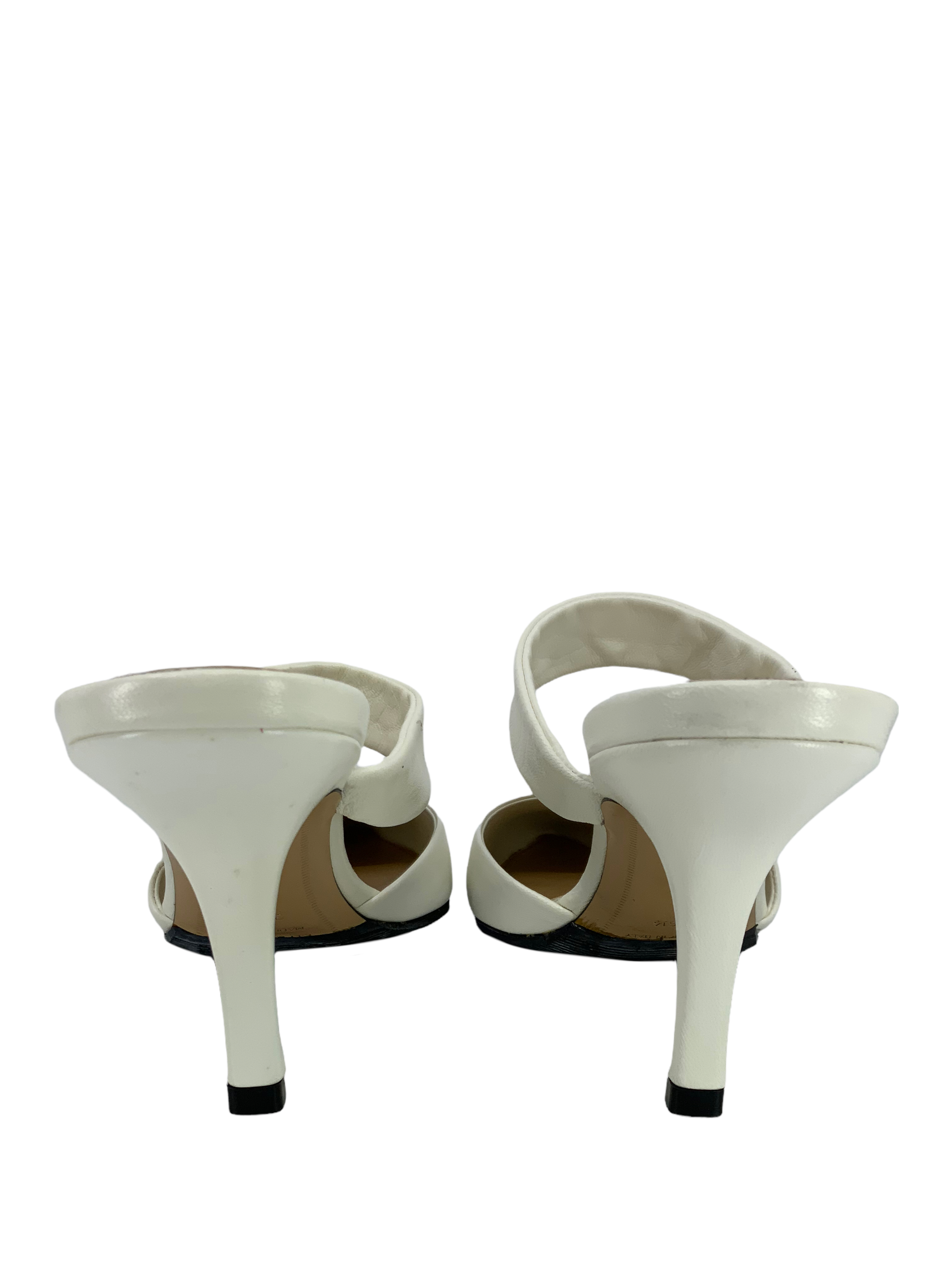 The Row Gala Twist Leather Mule Pumps Women's Size 6.5 - Comfortable Slip-On Shoes for Office, Party & Evening Wear