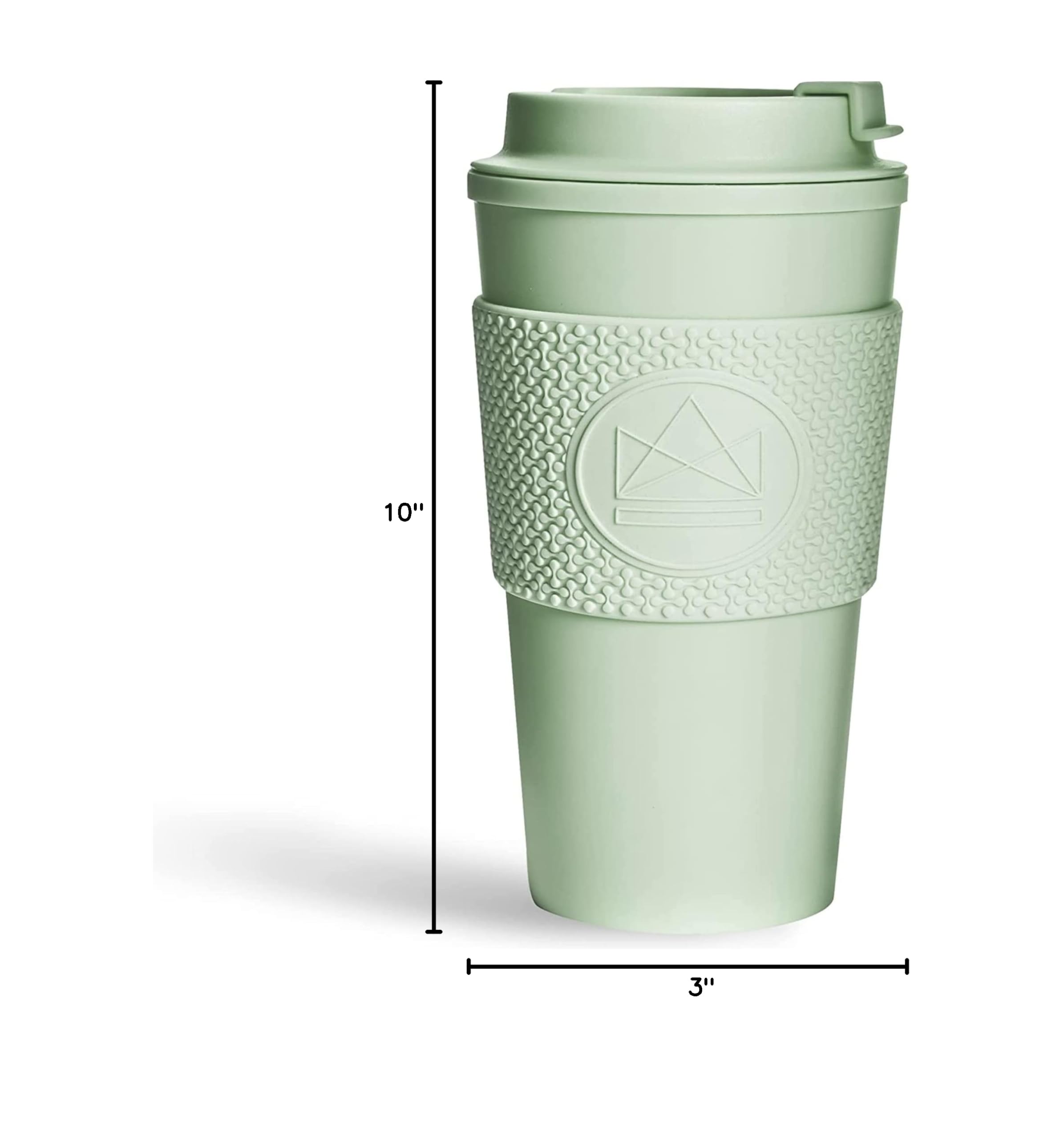 Double Wall Insulated Reusable Coffee Cups 16oz - BPA Free, Leak Proof, Hot & Cold Beverage Travel Mug - Perfect for Office, Commute, Camping & Outdoor Activities (Friday Feeling Design)
