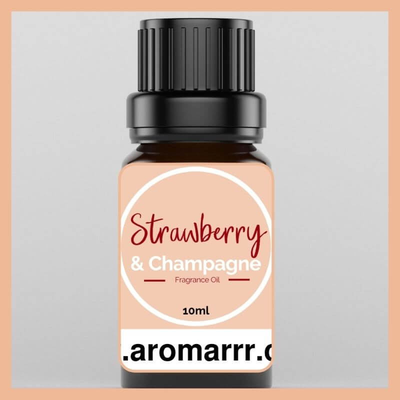 Premium Strawberry & Champagne Fragrance Oil for Candles, Soaps & Diffusers - Sweet Romantic Scent for Home Spa & Gift Giving