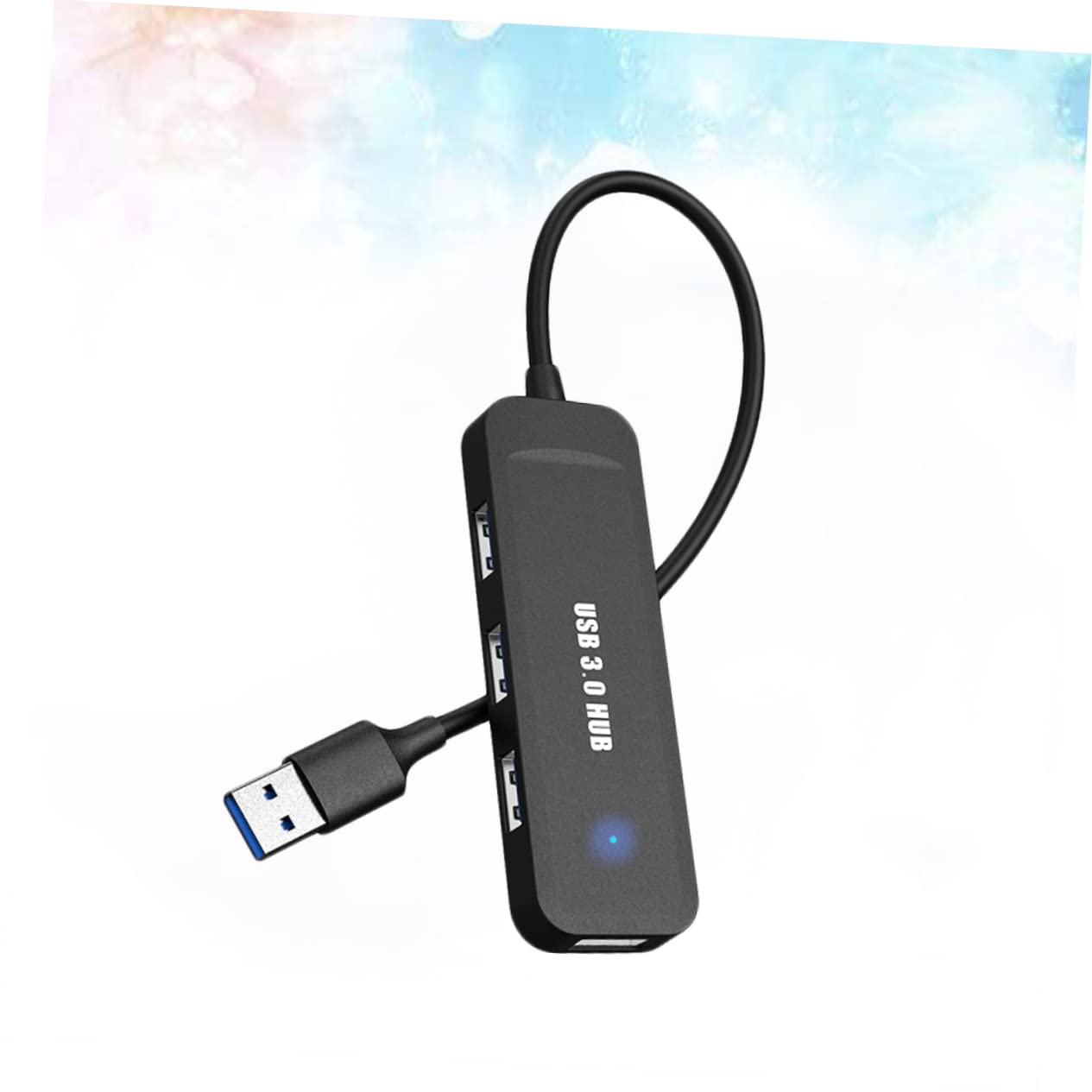 Gatuida 4-Port USB Hub 3.0 High-Speed Data Transfer Splitter for Laptop, PC, MacBook - Expand USB Ports for Keyboard, Mouse, Flash Drive, Printer & More - Compact USB Adapter for Home Office & Travel Use