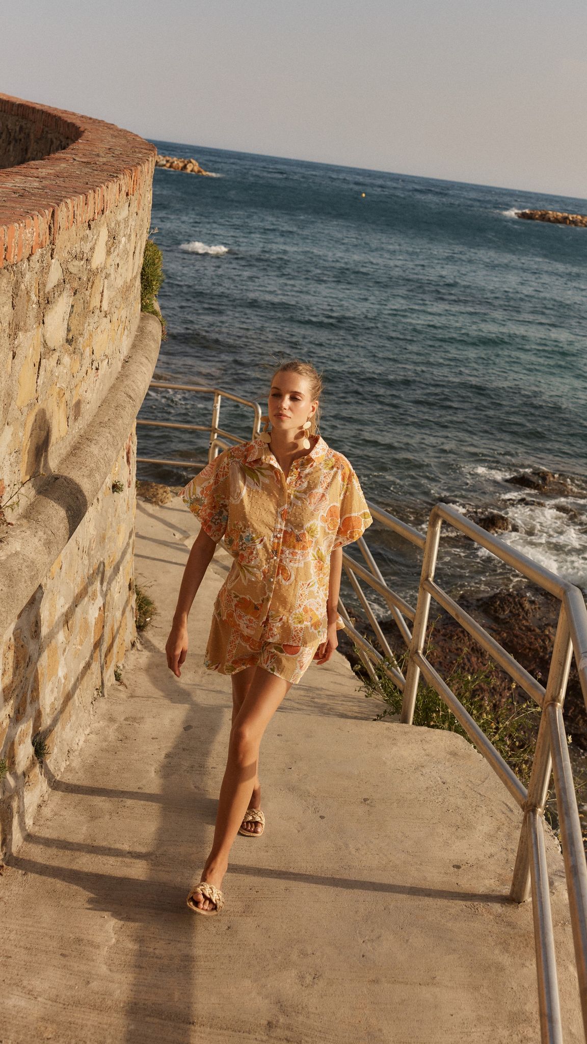 Bruna Shorts for Women - Stylish Tropical Print Summer Shorts | Beachwear, Vacation Outfits & Casual Comfort