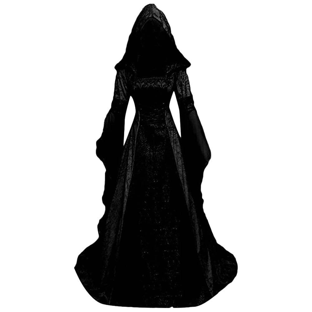Sayelo Women's Vintage Style Wedding Dress - Elegant Long Trailing Gown for Bridal, Halloween Cosplay & Special Occasions | Perfect for Ceremonies, Parties & Themed Events