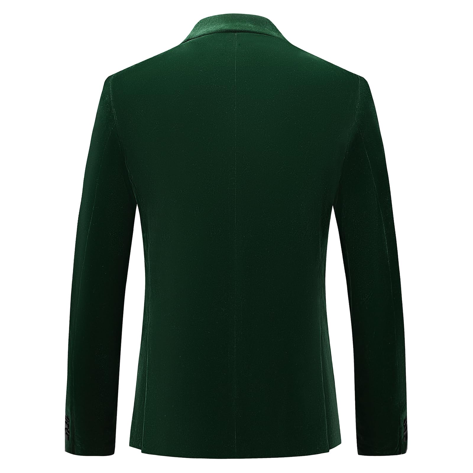 Men's Velvet Slim Fit Blazer - Peaked Lapel Single Button Tuxedo Jacket for Wedding, Prom & Formal Events | Elegant Dinner Party & Evening Wear