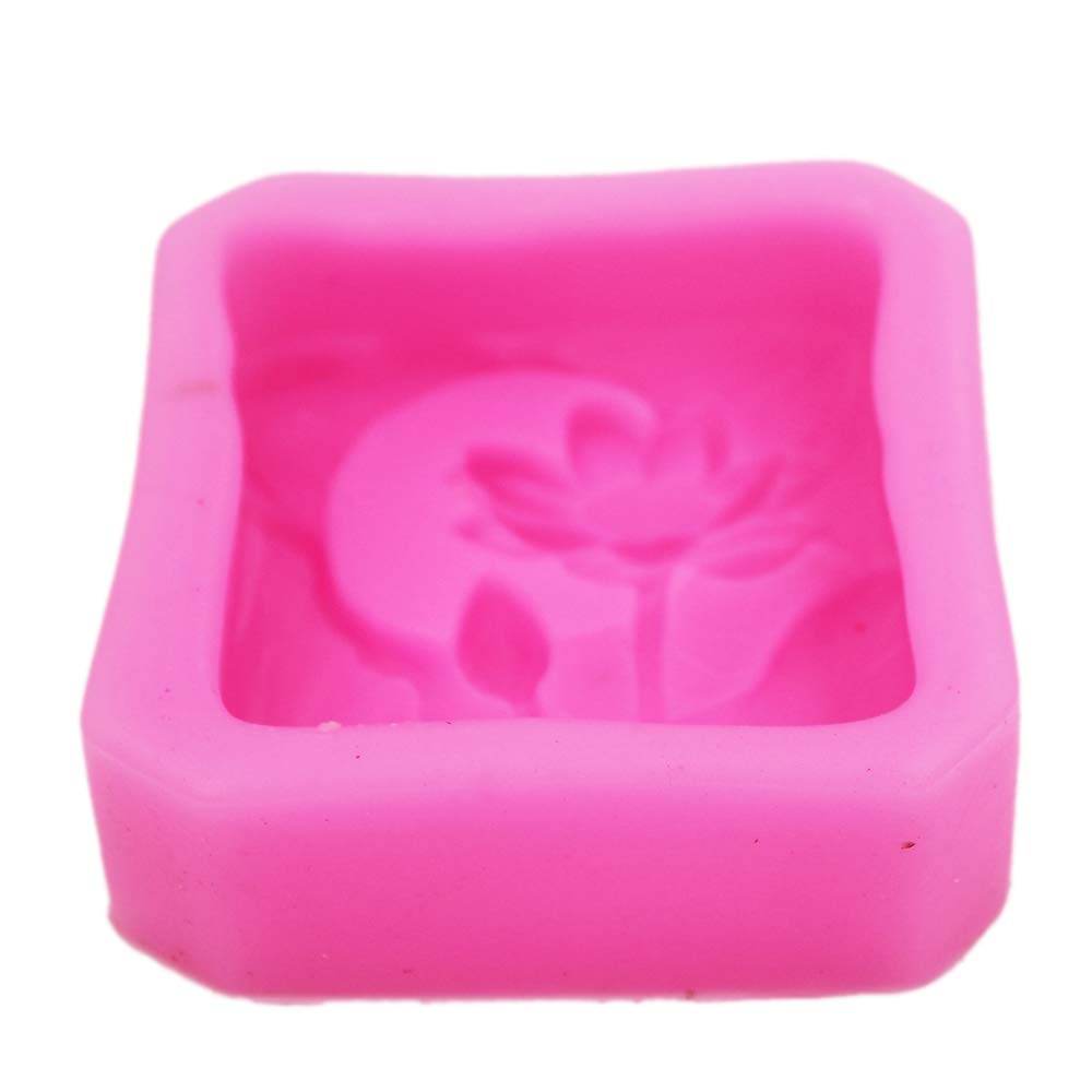 Lotus Silicone Soap Molds for DIY Handmade Soap Making - 6 Cavity Flower Soap Molds for Bath, Wedding Favors, Home Decor & Craft Projects