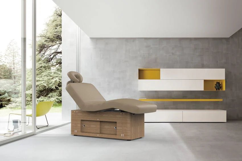 Silverfox 3 Motors Electric Facial Bed Spa Massage & Exam Table with Cabinet 2285B - Professional Salon & Spa Treatment Bed for Facial, Massage & Skin Care Services