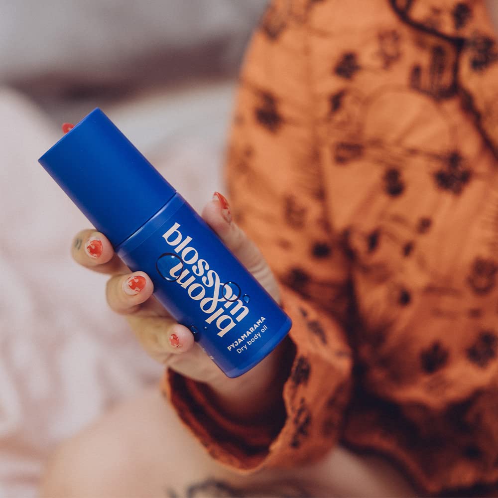 Bloom & Blossom Pyjamarama Dry Body Oil 100ml - Natural Hydrating Moisturizer with Moringa, Evening Primrose & Jojoba Oils | 99% Naturally Derived | Perfect for Nighttime Skincare & Dry Skin Relief
