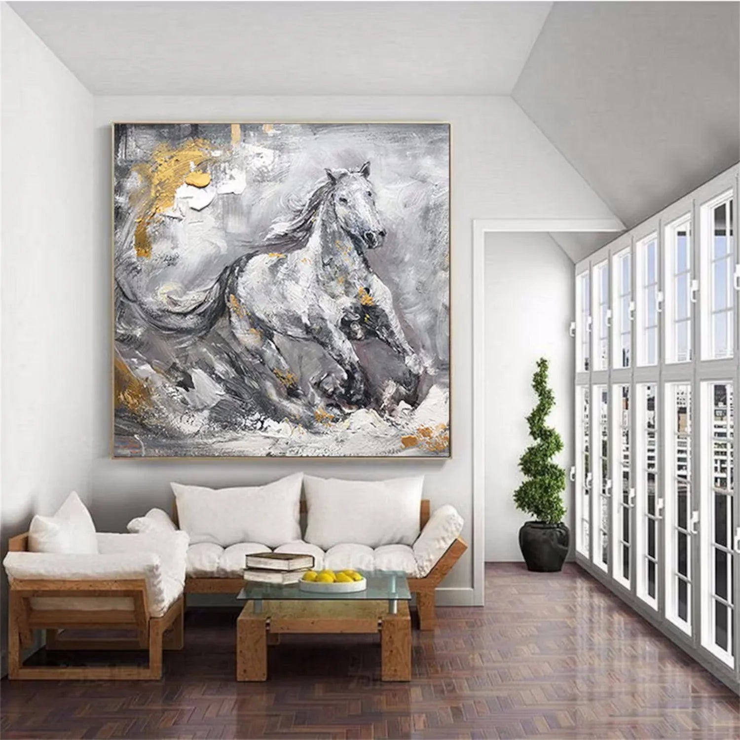 Animal Art Painting #AP063 - Handmade Canvas Wall Decor for Living Room, Bedroom & Office - Perfect Gift for Pet Lovers & Home Decor