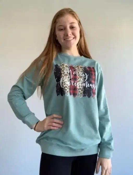 Festive Mint Green Christmas Sweater - Cozy Holiday Pullover for Women & Men - Perfect for Xmas Parties, Family Gatherings & Winter Photoshoots