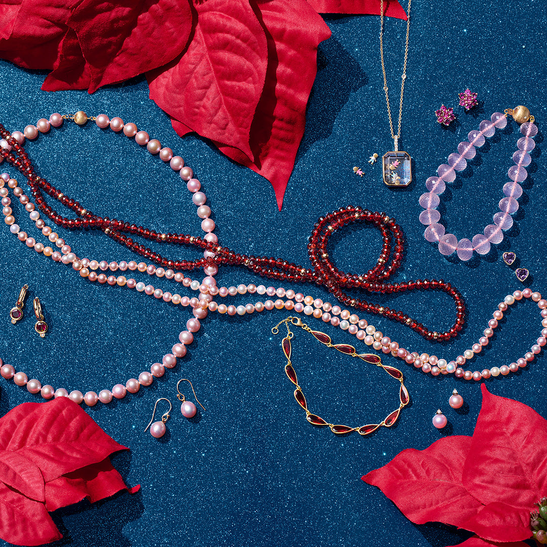 Faceted Garnet Rope Necklace for Women - Elegant Bohemian Jewelry Gift for Birthday, Anniversary & Valentine's Day - Perfect for Casual, Party & Wedding Outfits
