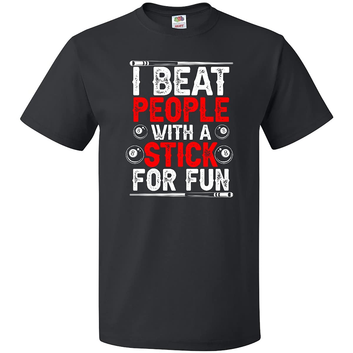 Inktastic Pool Billiards Game Graphic Tee for Men & Women - Funny Cue Sports Design Cotton T-Shirt - Perfect for Casual Wear, Bar Parties & Billiard Lovers