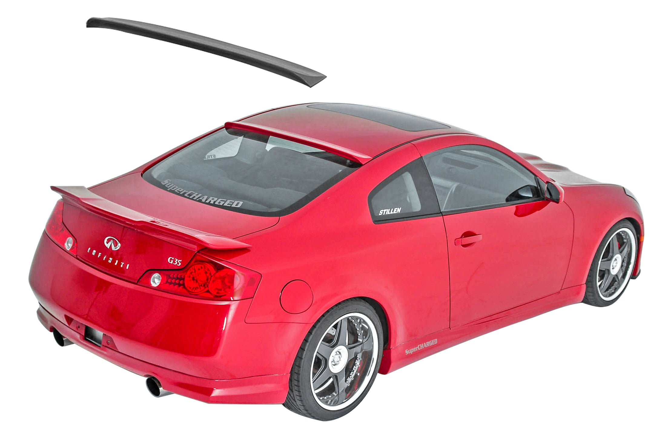2003-2007 Infiniti G35 Coupe Carbon Fiber Roof Spoiler - 1036050 - Enhance Style & Aerodynamics for Sports Car Performance