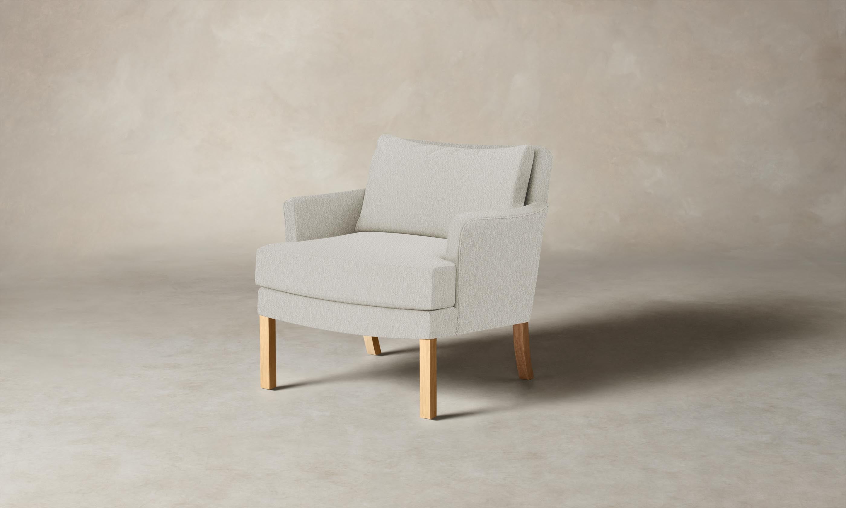 The Kaye Chair - Modern Performance Bouclé Polar Fabric Accent Chair for Living Room, Bedroom & Office - Stylish & Comfortable Seating for Home Decor