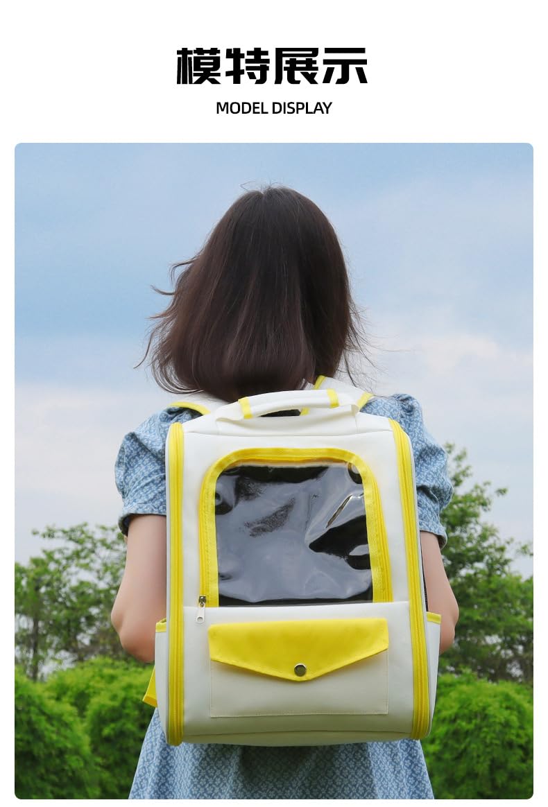 **Breathable Pet Carrier Backpack for Small Cats & Dogs - Comfortable Travel Backpack for Hiking, Camping & Outdoor Adventures**    (使用场景: Perfect for vet visits, daily walks, hiking trips, or outdoor adventures with your furry friend.)
