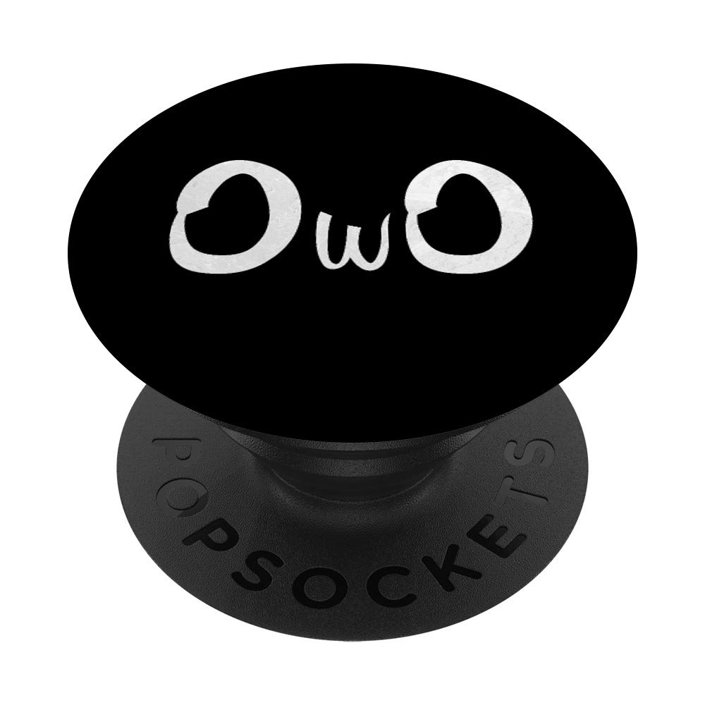 OwO Phone Grip - Anti-Slip Phone Holder Stand with Strong Adhesive for iPhone, Samsung & Smartphones - Perfect for Selfies, Watching Videos & Hands-Free Use