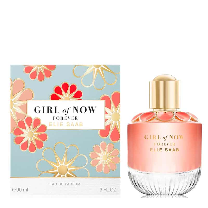 Elie Saab Girl of Now Forever Eau de Parfum for Women - Floral Oriental Perfume | Long-Lasting Luxury Fragrance for Date Night & Special Occasions